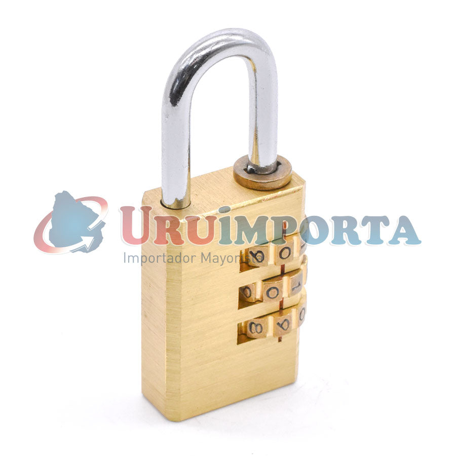CANDADO CON COMBINACION 30MM DE BRONCE LH-1869