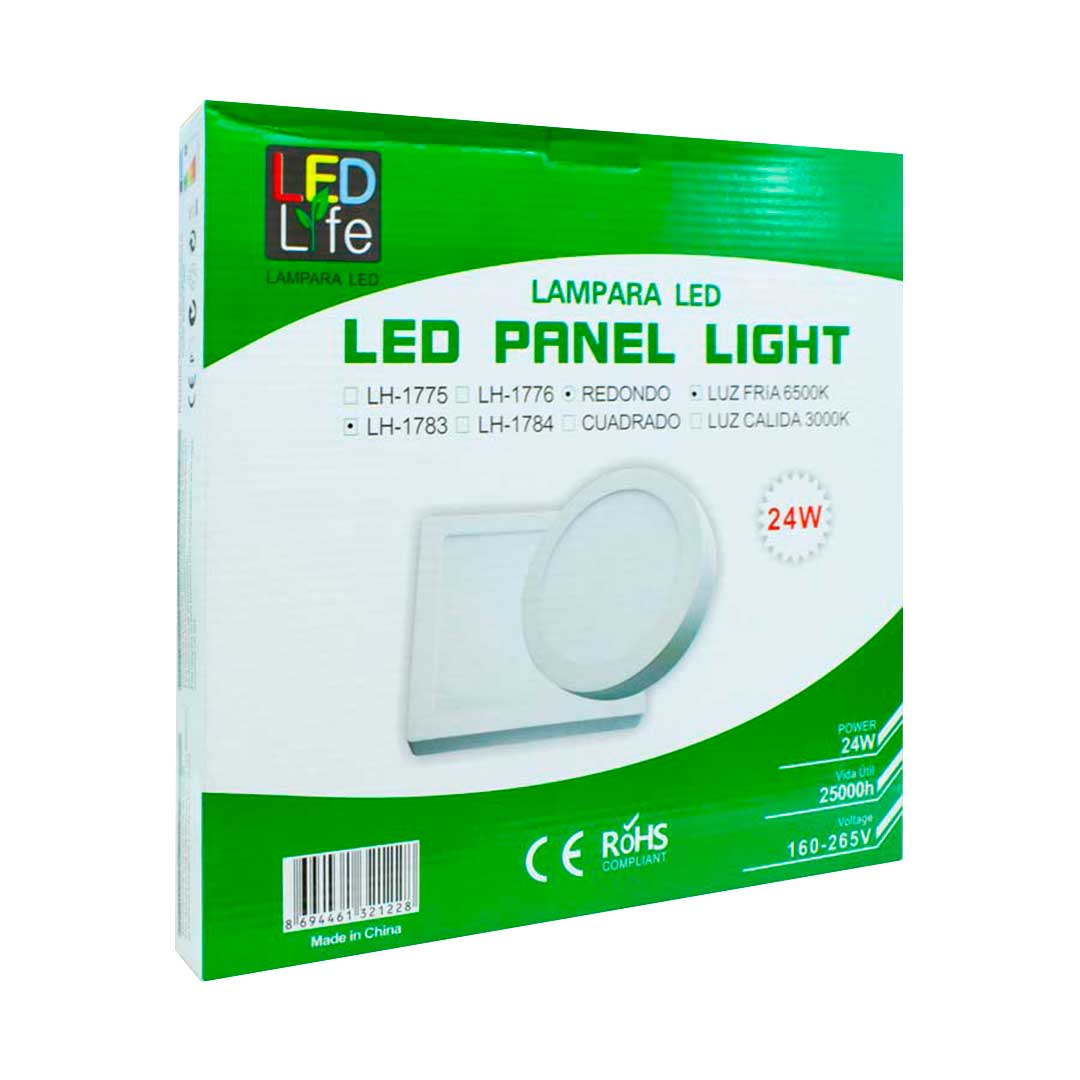 PLAFON 24W REDONDO LUZ FRIA LED LIFE LH-1783
