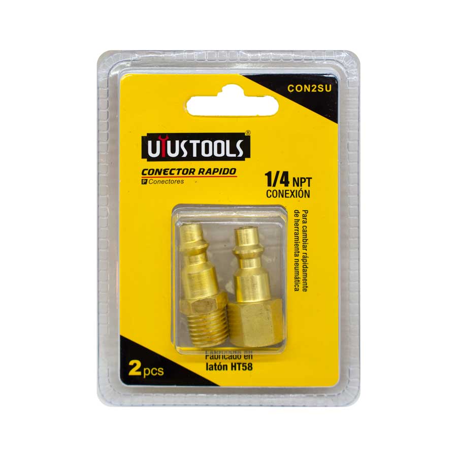 CONECTOR RAPIDO 2PZ 1/4¨UYUSTOOLS CON2SU