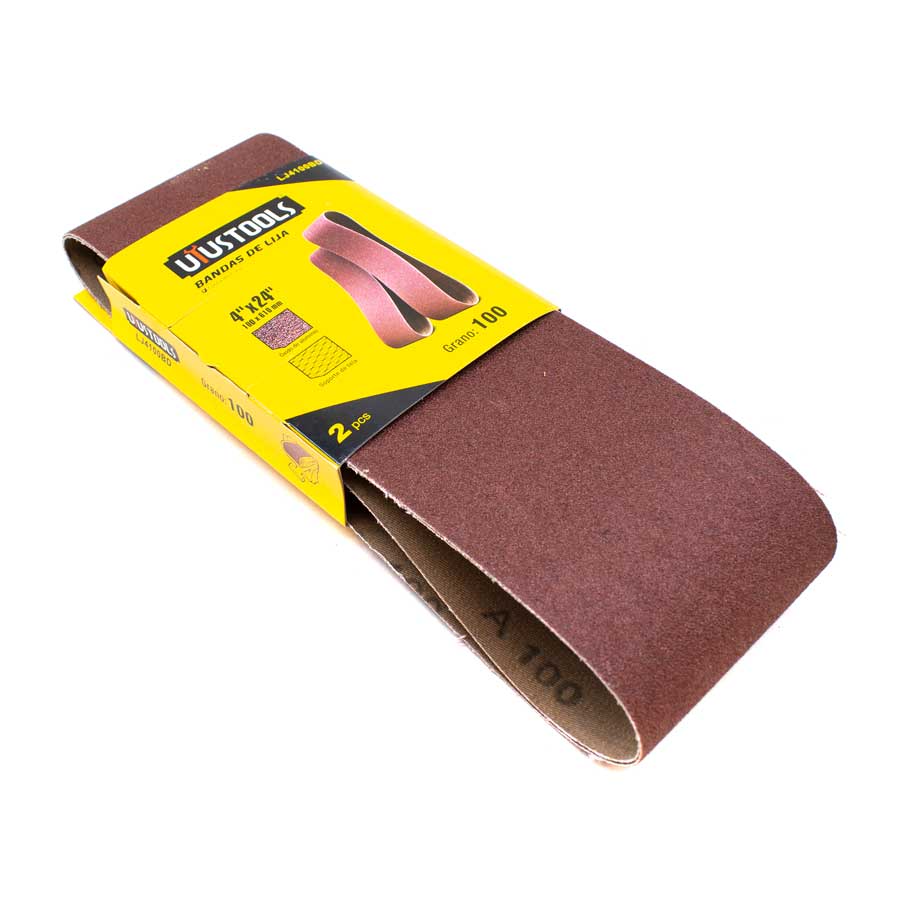 LIJA DE BANDA 4″ X 24″ GRANO 100 LH-4155