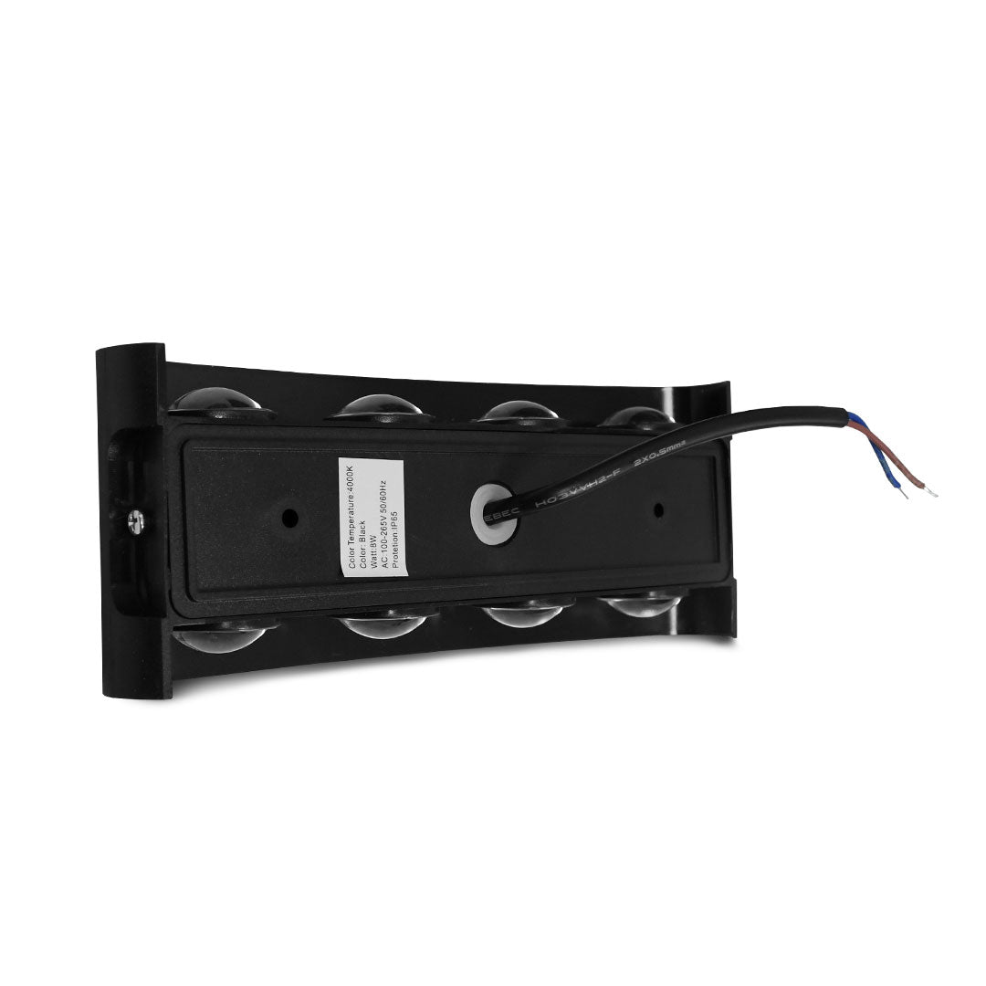LUMINARIA BIDIRECCIONAL NEGRA 4 LUCES LH-3866