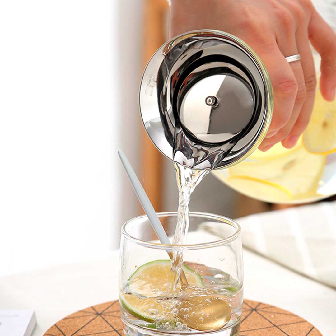 JARRA DE VIDRIO 1500ML TAPA METALICA LH-3086