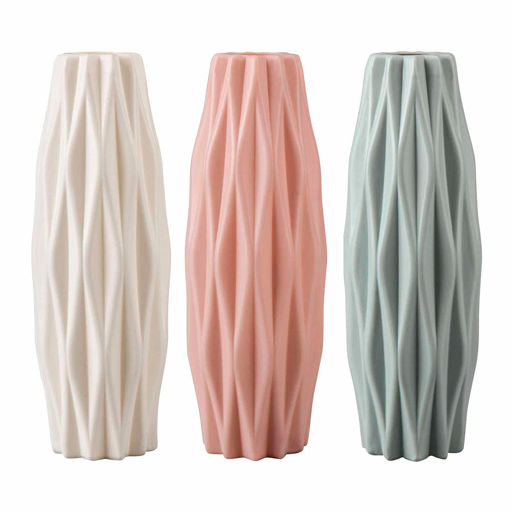 FLORERO 22CM PLASTICO COLORES SURTIDOS GM-E036
