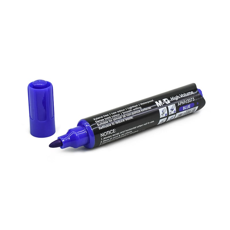 MARCADOR JUMBO AZUL PERMANENTE RECARGABLE LH-3945