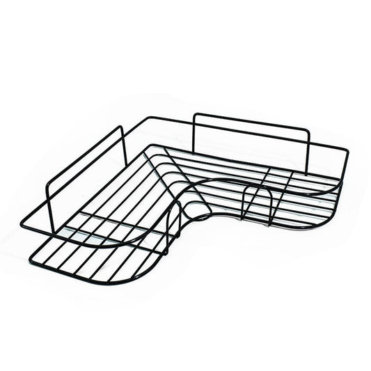 REPISA METALICA NEGRA EN ANGULO 26X26CM LH-3902