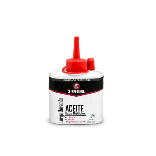 ACEITE 3 EN 1 30ML LARGA DURACION MULTIUSO 9089