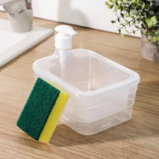 DISPENSADOR JABON Y PORTA ESPONJA PLASTICO F9921