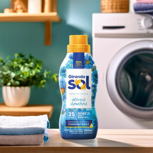 SUAVIZANTE 1/2L P/ROPA CONC. AZUL GIRANDO SOL 196
