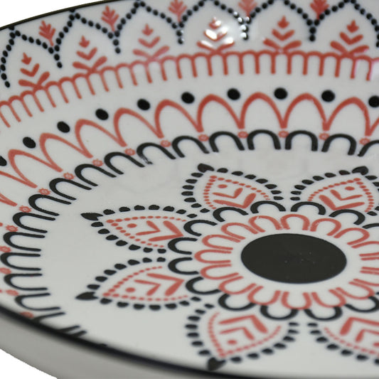 PLATO 23CM CERAMICA DISENO PETALOS LH-3814
