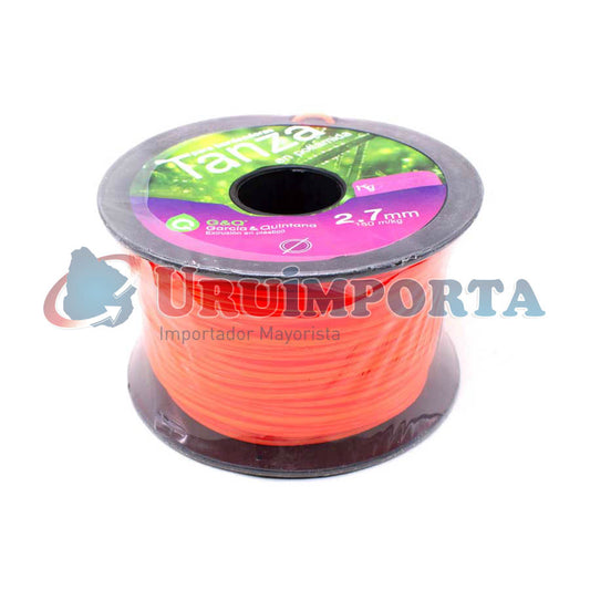 TANZA BORDEADORA REDONDA 2.7MM 150M URU 11018
