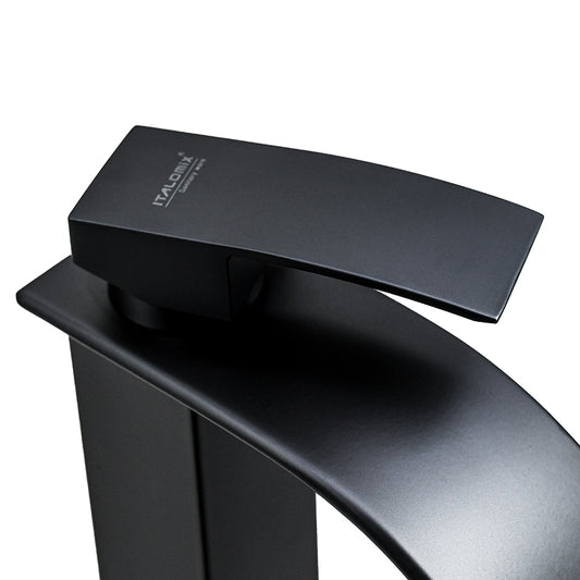 CANILLA NEGRA ALTA PARA LAVATORIO ITALOMIX LH-3320