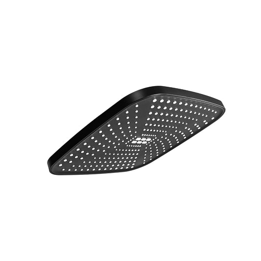 ROSETA CUADRADA 23X23CM NEGRA PARA DUCHA LH-3297
