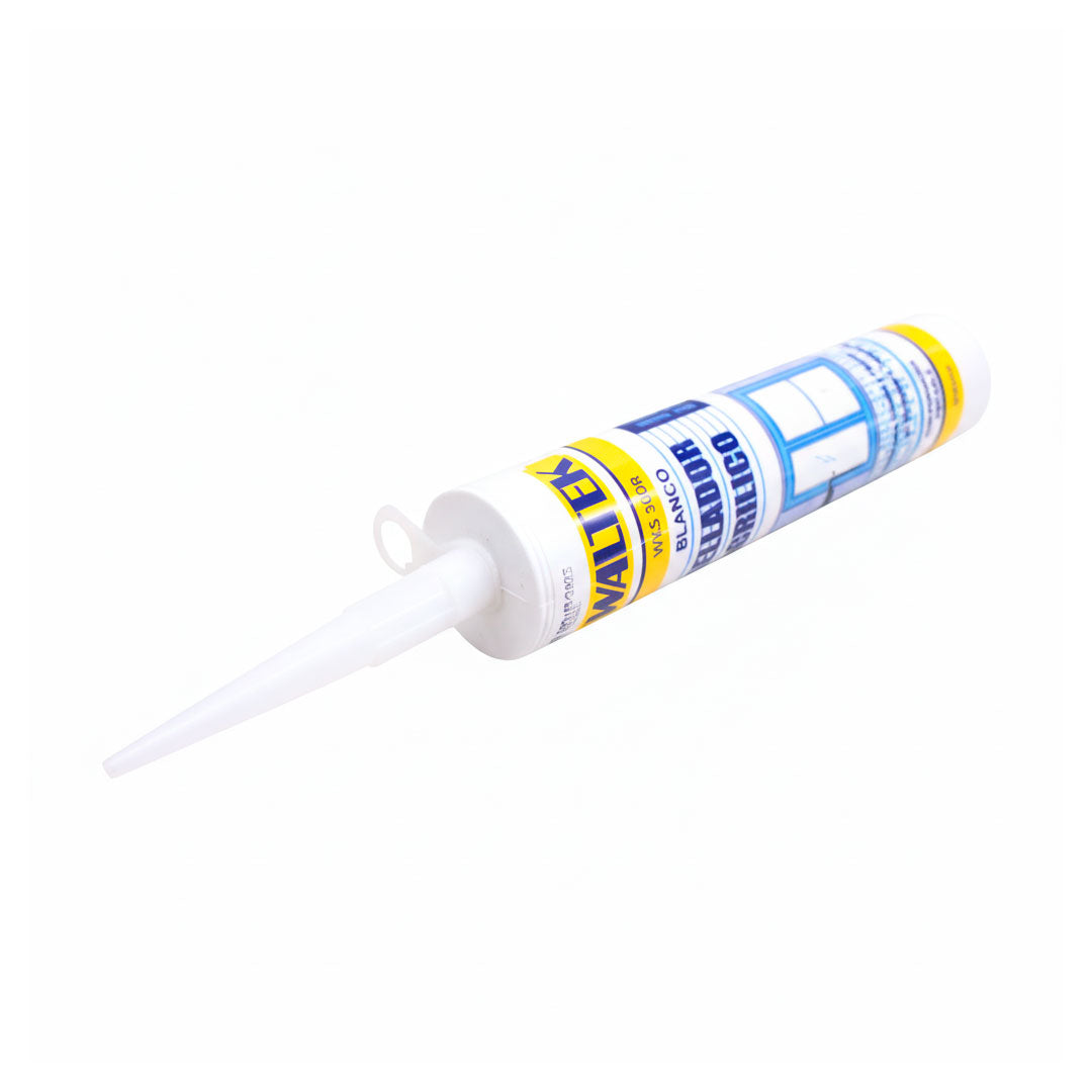 SILICONA ACRILICA BLANCA 300ML WALTEK WKS300B