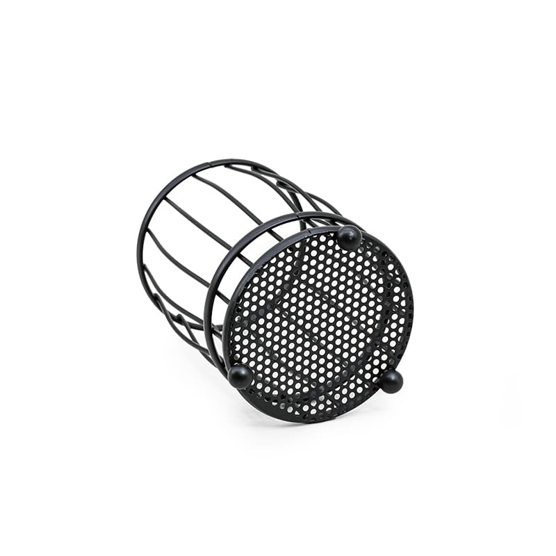 CUBIERTERO ESCURRIDOR CIRCULAR 10CM NEGRO LH-3660