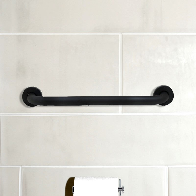 BARROTE METALICO NEGRO P/BANO LARGO 40CM LH-3433