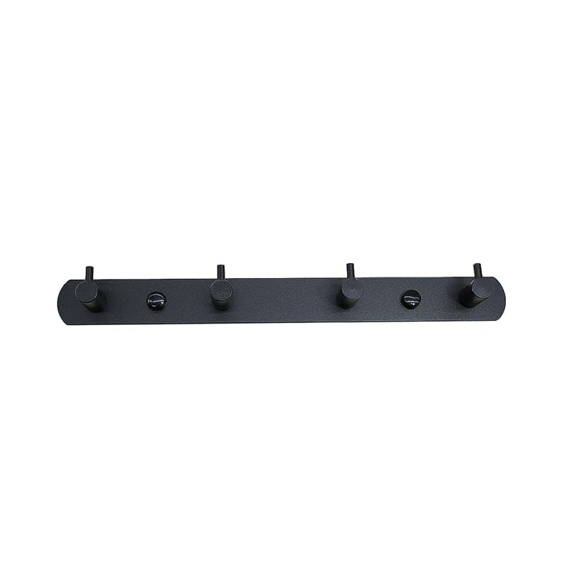 COLGADOR 4 GANCHOS METALICO NEGRO LH-3407