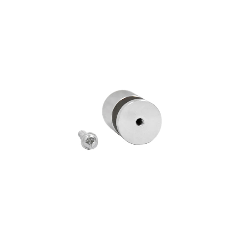 TIRADOR BOTON 20MM METALICO ACERO LH-3427