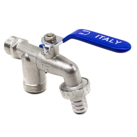 CANILLA METALICA DOBLE SALIDA 1/2-3/4 LH-3011