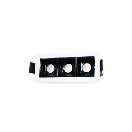 LUMINARIA DE EMBUTIR 3 LUCES 10X4.5CM LH-3523