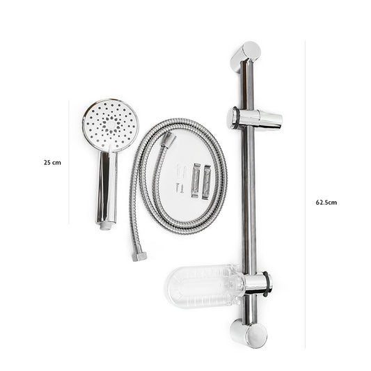 BARRAL DE DUCHA CON DUCHERO PUNTOS GRISES LH-3290