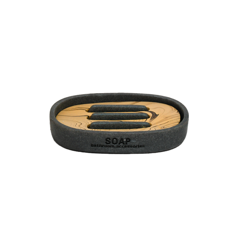 ACCESORIO CERAMICO P/BANO 4PZ TIPO VETEADO LH-3647