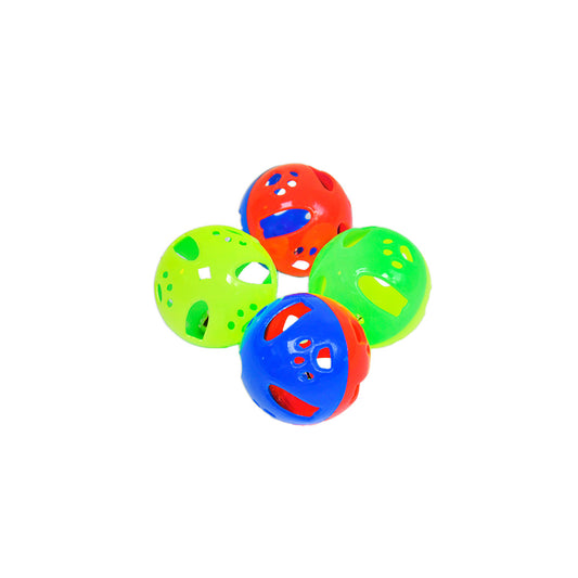 PELOTA PLASTICA CON SONAJERO PARA MASCOTA LH-3347
