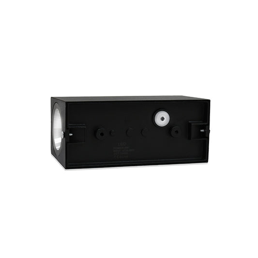 APLIQUE 6W LED RECTANGULAR DOS LUCES NEGRO LH-3465