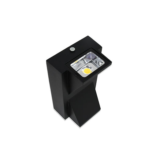 LUMINARIA TRIANGULAR NEGRA 6W DOBLE LUZ LH-3480
