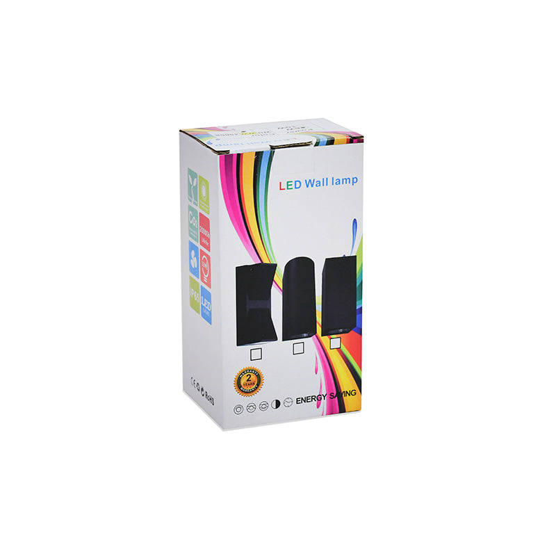 LUMINARIA TRIANGULAR NEGRA 6W DOBLE LUZ LH-3480