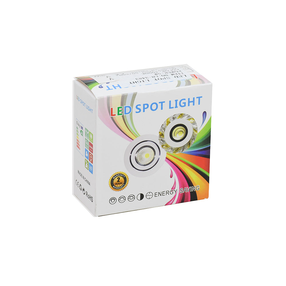 LUMINARIA REDONDA BLANCA 5W 7.4X2.5CM LH-3484