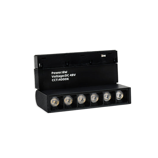 LUMINARIA NEGRA BISAGRA PARA RIEL 6W LH-3490