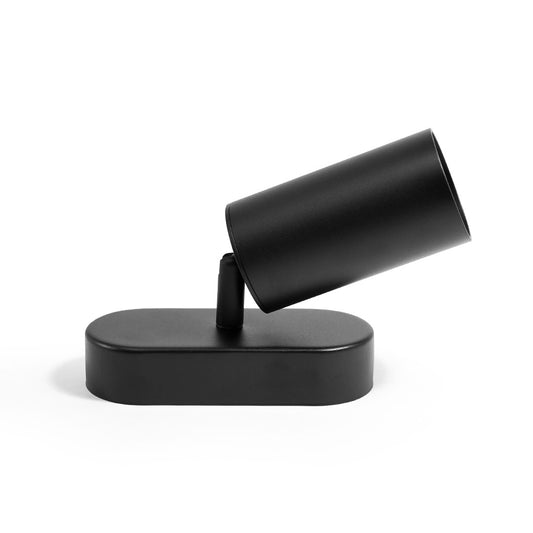 APLIQUE DE PARED METALICO NEGRO UNA LUZ LH-3855