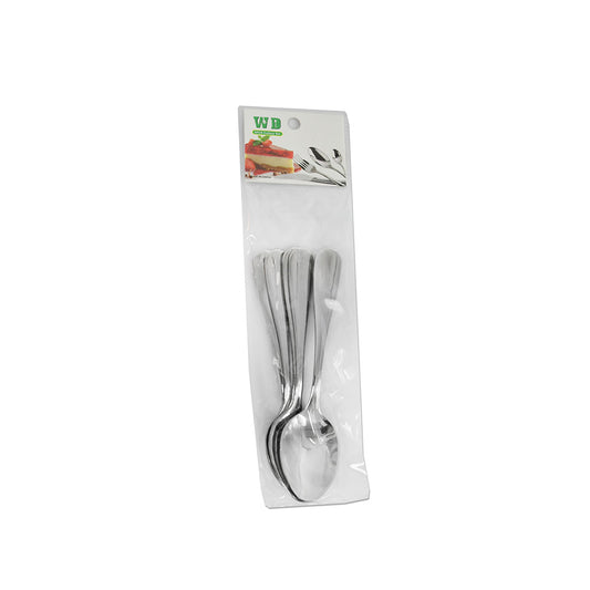 CUCHARA DE MESA 6PZ METALICAS LH-3733