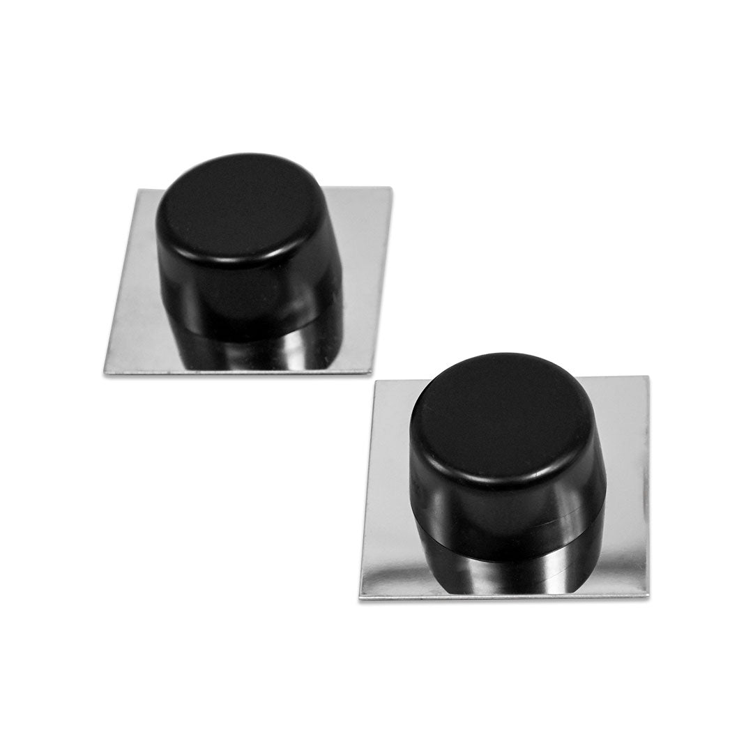 TOPE 2PZ PARA PUERTA REDONDO NEGRO LH-3555