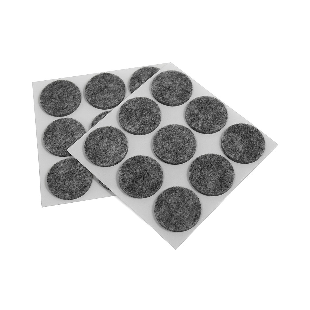 PROTECTOR ADHESIVO REDONDO GRIS 18PZ 25MM LH-3567