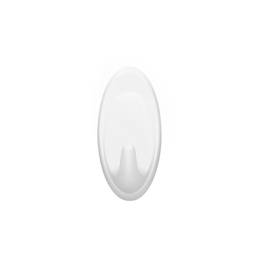 COLGADOR OVALADO PLASTICO 3PZ BLANCO 55MM LH-3584
