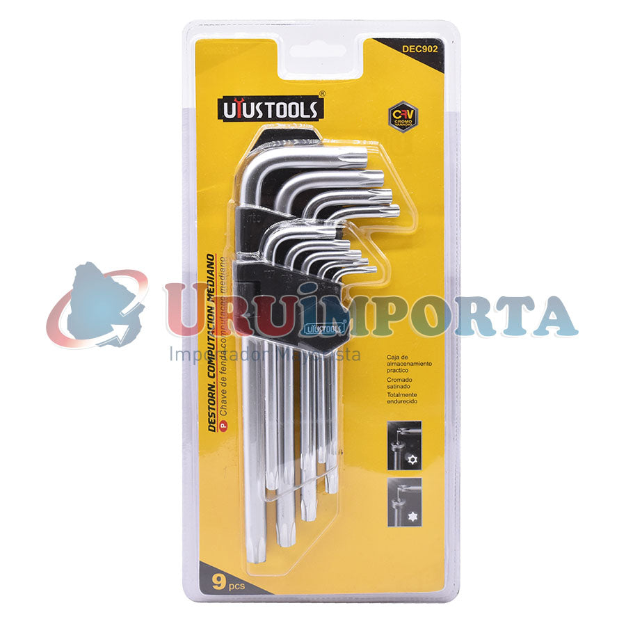 LLAVE TORX MEDIANA 9PZ UYUSTOOLS DEC 902