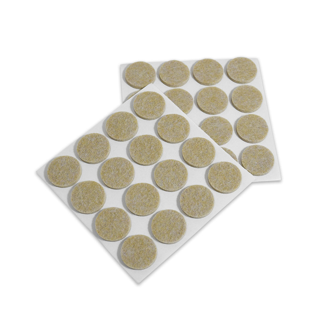 PROTECTOR ADHESIVO REDONDO BEIGE 32PZ 19MM LH-3572