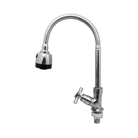 GRIFO METALICO PARA MESADA C/PICO FLEXIBLE LH-2786