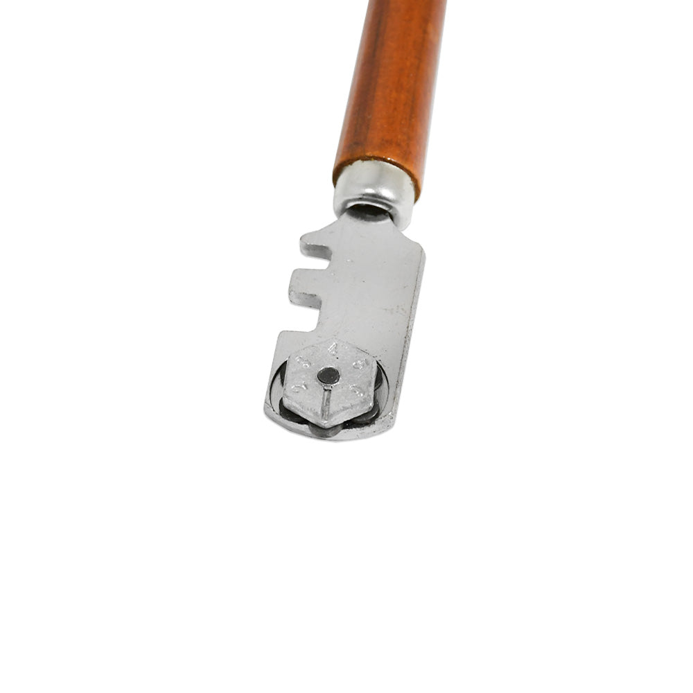CORTA VIDRIO C/ 6 RUEDAS MANGO DE MADERA LH-171