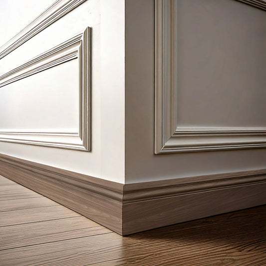 ZOCALO NATURAL DE PVC ANCHO 9CM LARGO 3M LH-4333