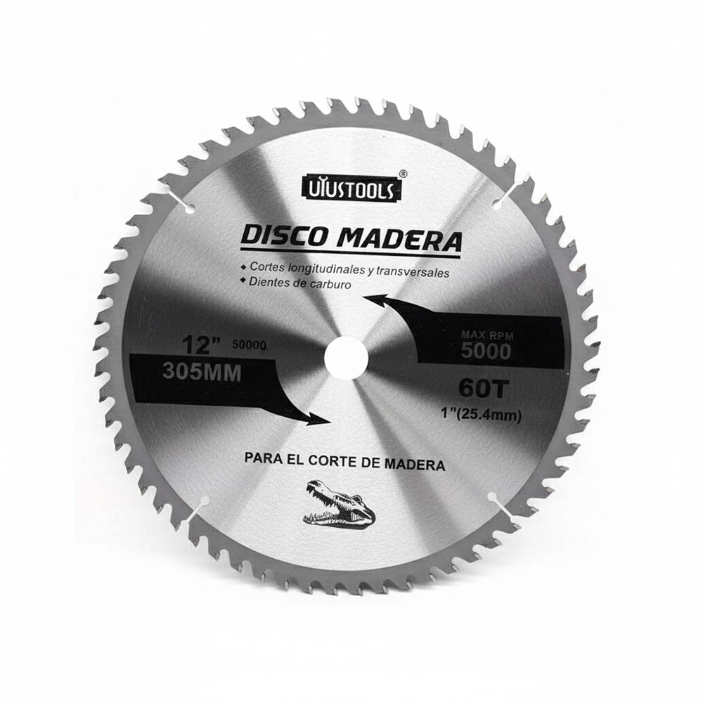 DISCO CORTE MADERA 12″ 60D UYUSTOOLS DMA612