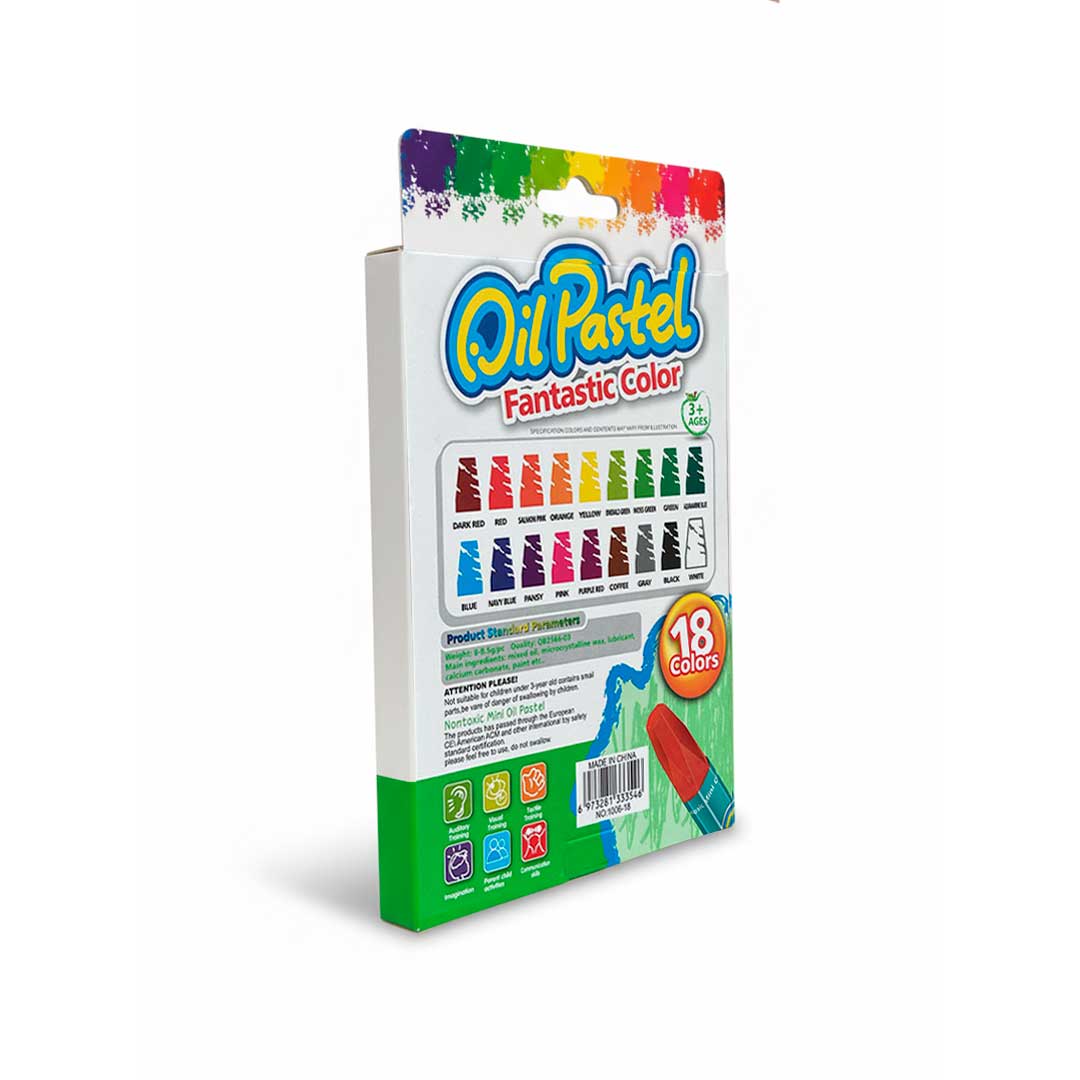 OLEO PASTEL 18 COLORES LH-4490