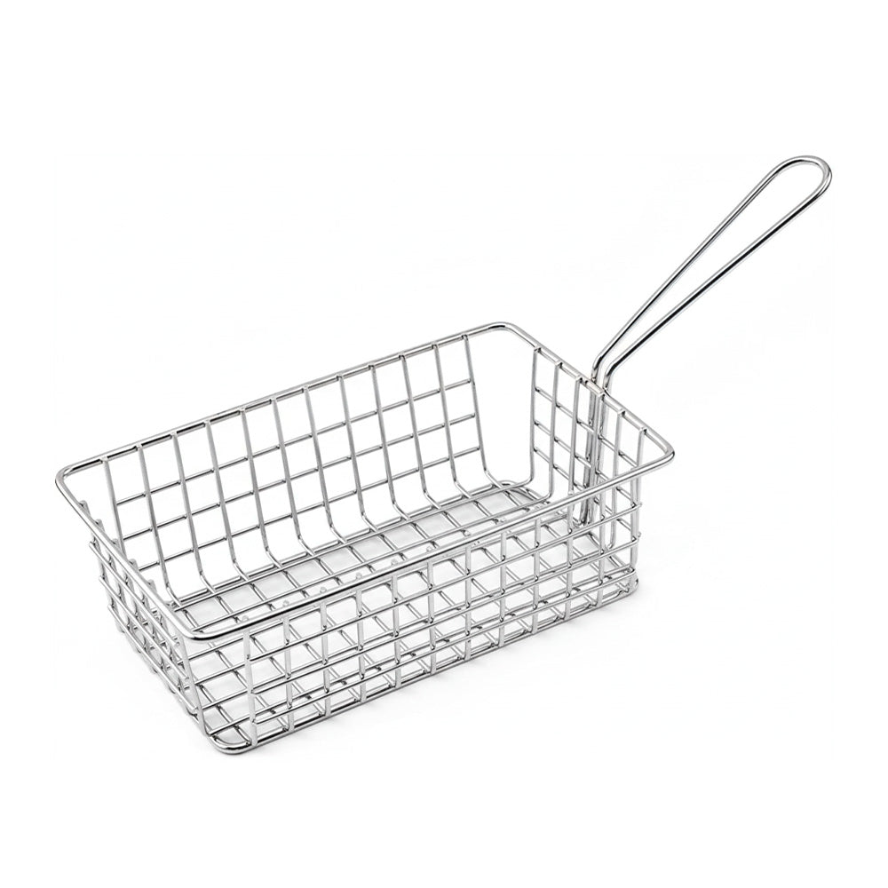 CANASTO METALICO RECTANGULAR PLATEADO LH-4628