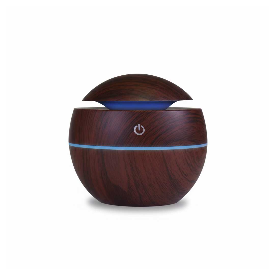 DIFUSOR HUMIDIFICADOR USB CON LUCES NOGAL LH-4668