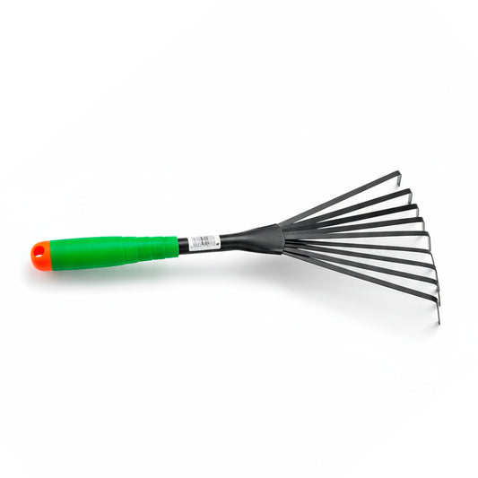 RASTRILLO DE MANO MANGO VERDE PLASTICO LH-4800