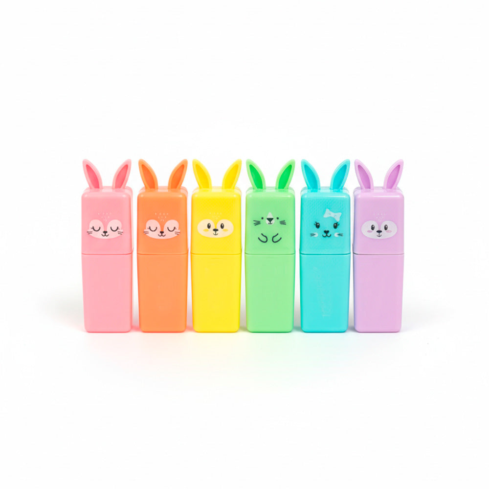 MARCADORES FLUORESCENTE PASTEL 6 U EN BOX LH-4429