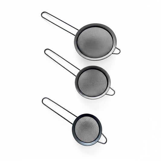 SET DE 3 COLADORES NEGROS 8/10/12CM BLISTER LH4588