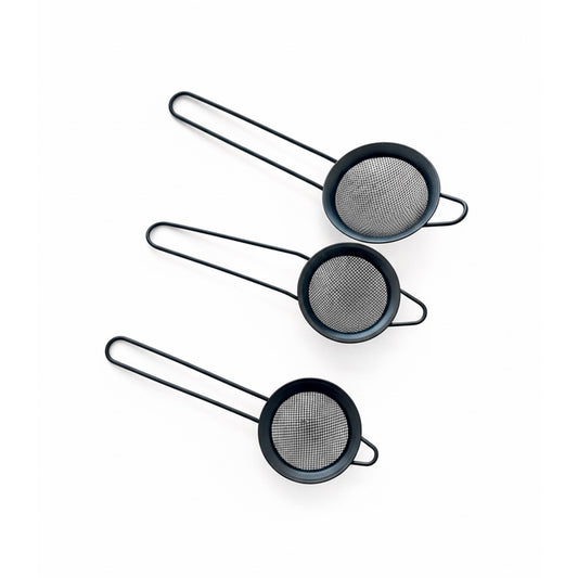 SET DE 3 COLADORES NEGROS 7/8/10 CM BLISTER LH4589