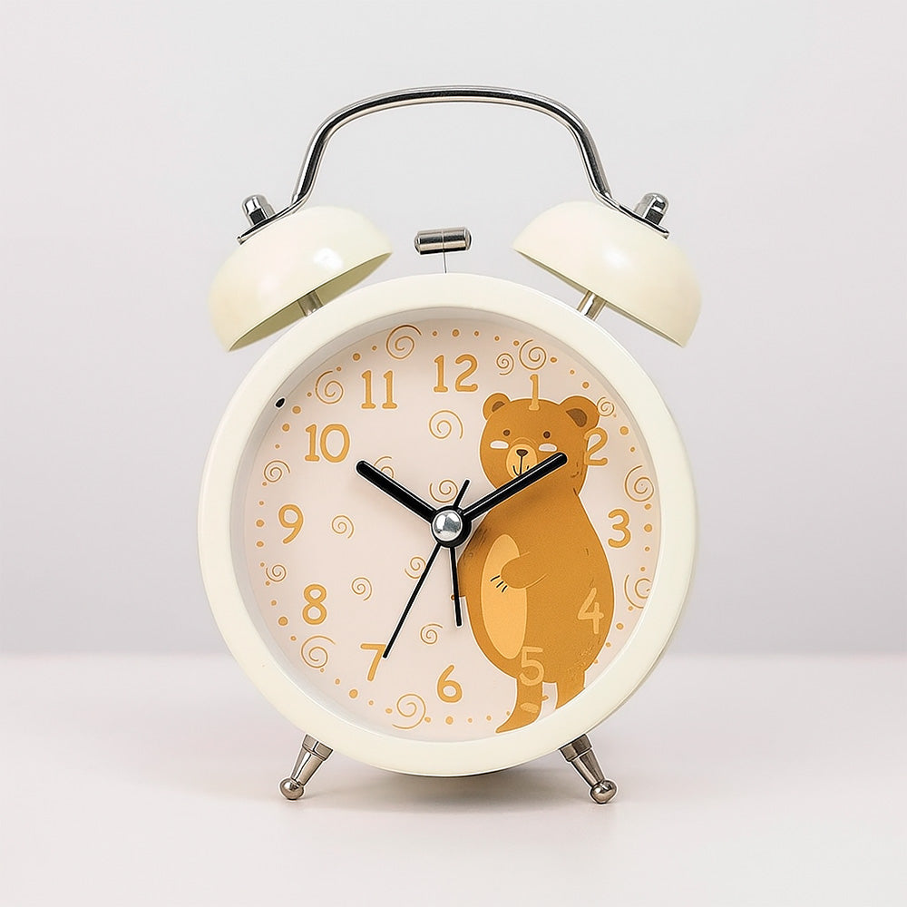 RELOJ DESPERTADOR REDONDO CON LUZ LH-4826